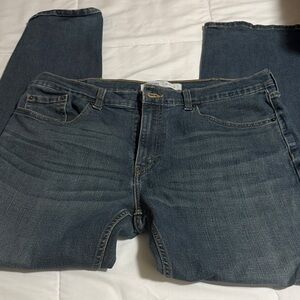 Signature Dark Blue Straight Jeans